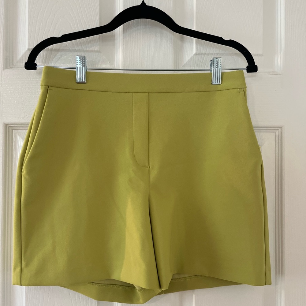 Rachel Zoe High Waist Lime Green Shorts